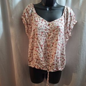 No Boundaries Floral Blouse XL